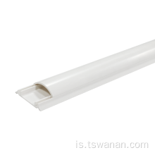 25*10mm PVC Hálf kringlótt snúru rás